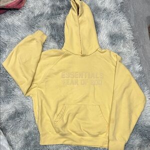 Fear of God Essentials Yellow Hoodie